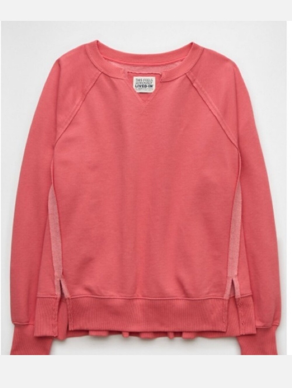 NEW American Eagle Big Hug Notch Neck Seriously Lived-In Sweatshirt